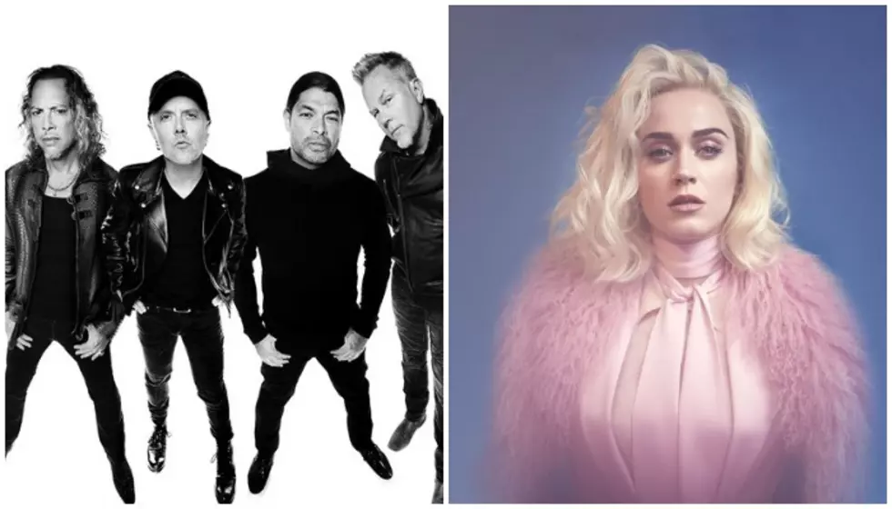 Metallica and Katy Perry are battling for the top debut album spot