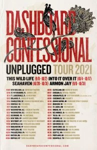 Dashboard Confessional Unplugged tour 2021