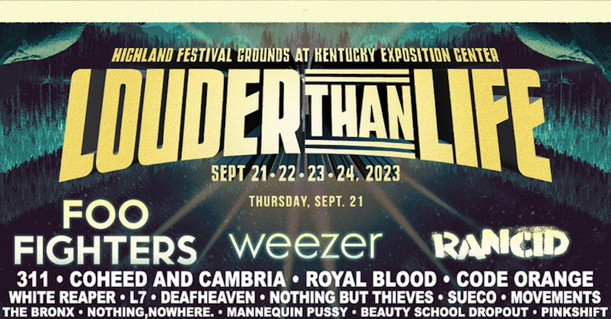 Louder Than Life 2023 lineup Green Day, Foo Fighters to play