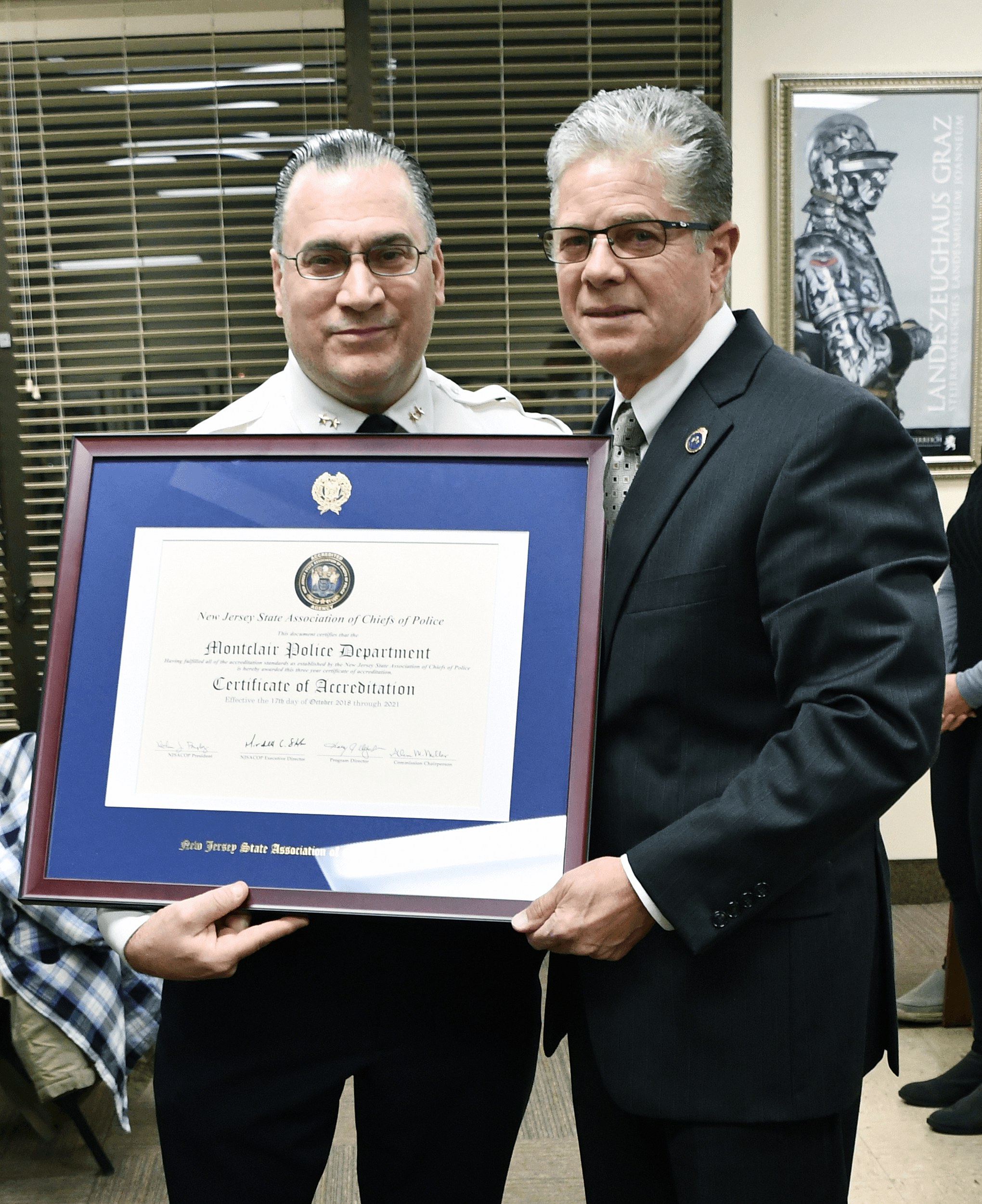 Montclair Police Department receives accreditation