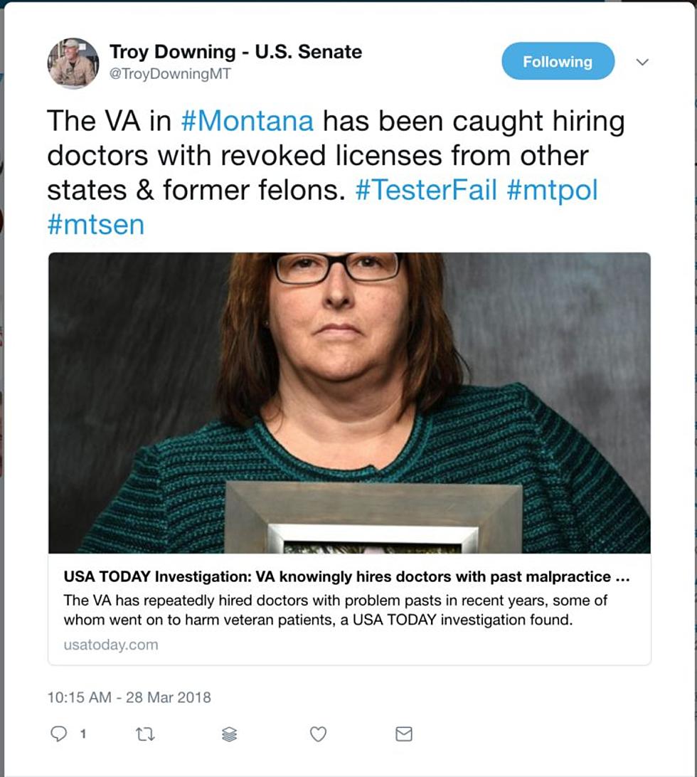 Fact check: Senate candidate’s tweet claims VA Montana hired unlicensed docs