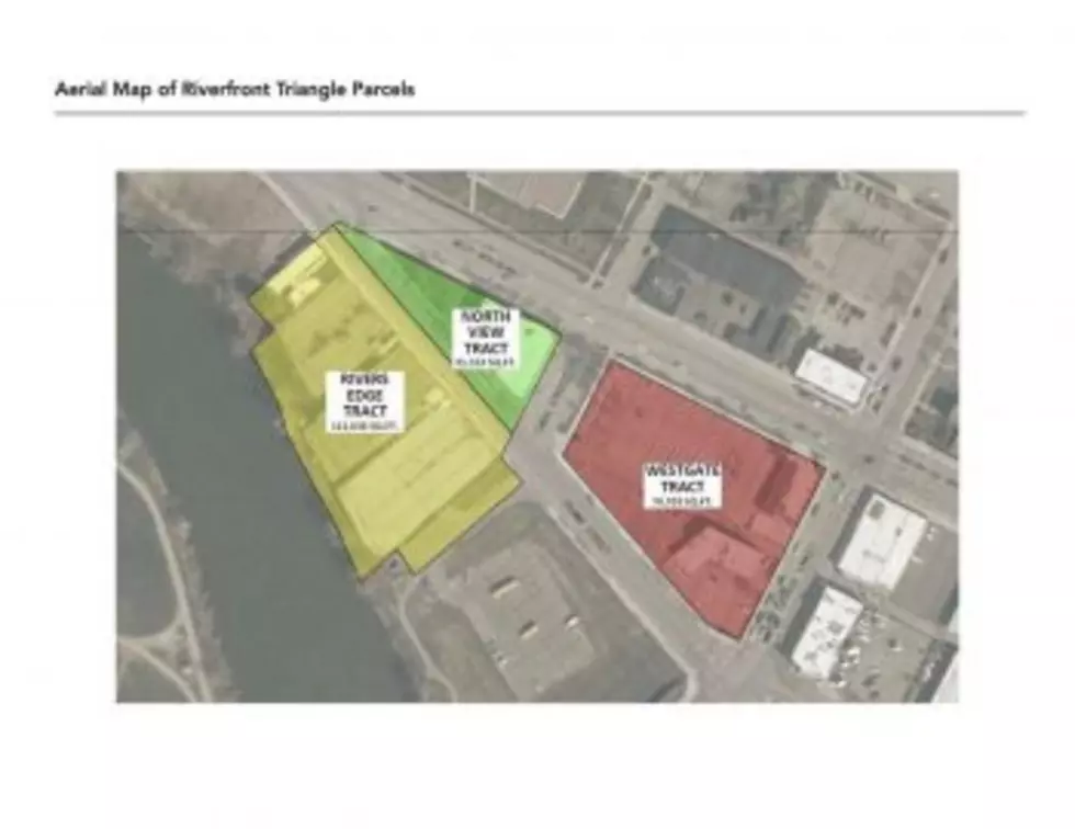Riverfront Triangle developers place property on the market; still plan hotel, conference center