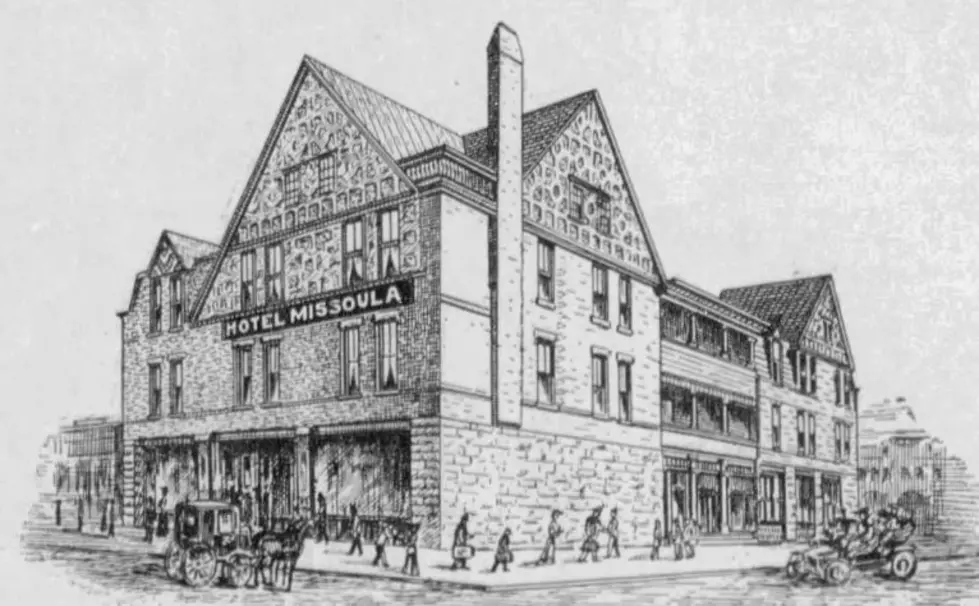 Drawing of the Hotel Missoula, Missoulian, 5-1-1909