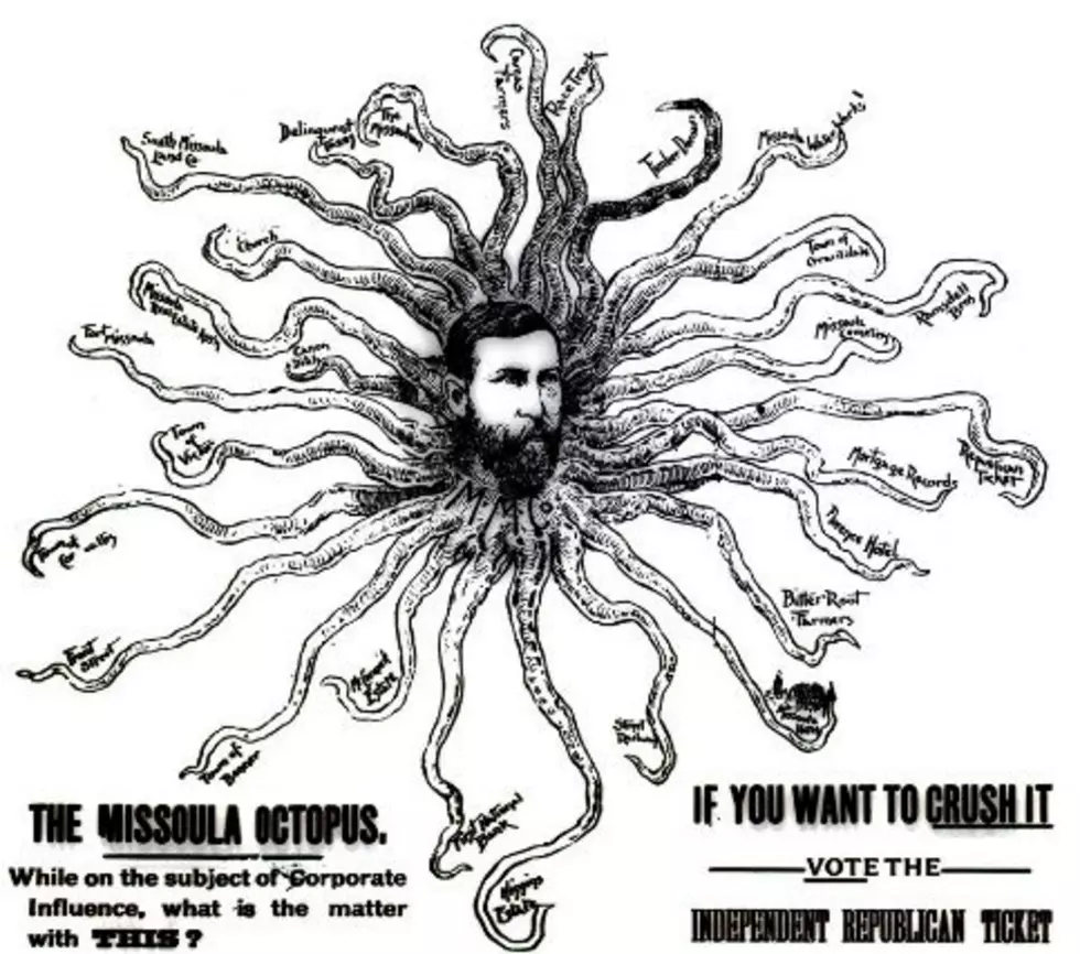 Octopus political cartoon, unknown source.