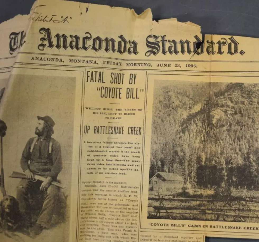 “Exhibit A” in Coyote Bill murder trial, Anaconda Standard
