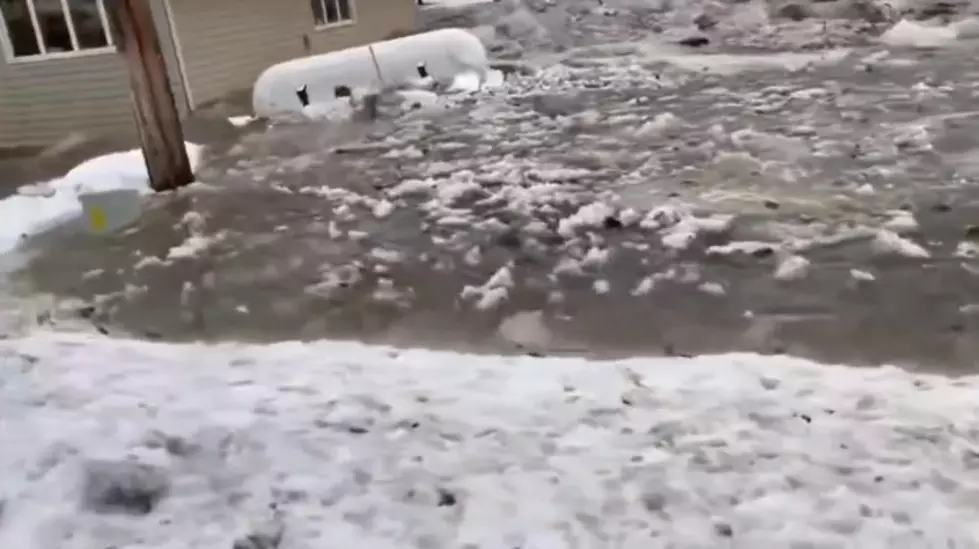 Massive ice jams cause flash flooding in Fishtail