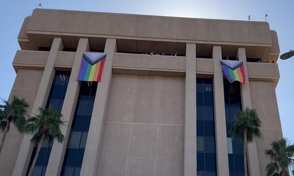 Hobbs flies LGBTQ pride flags on AZ tower for first time ever