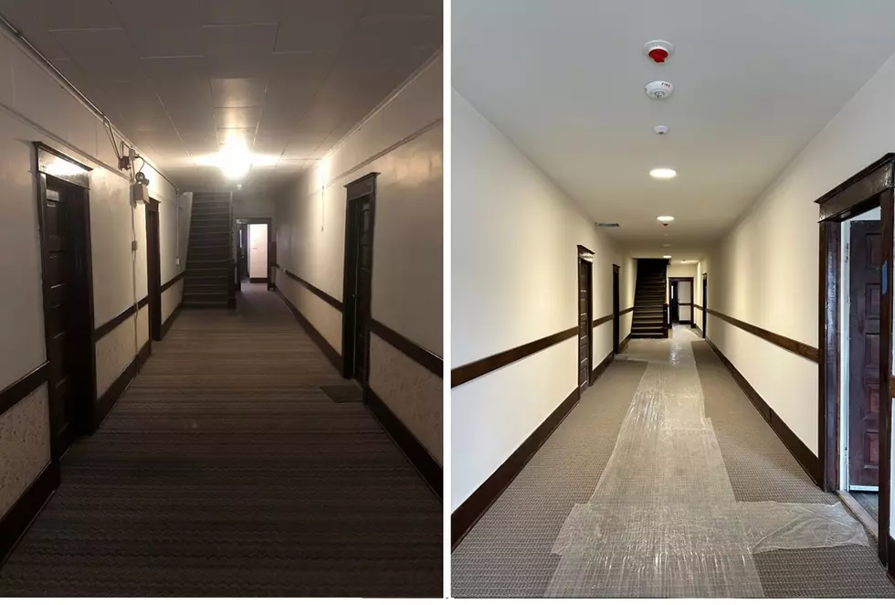 The historic Thornton Building before and after renovations. (Courtesy photo)