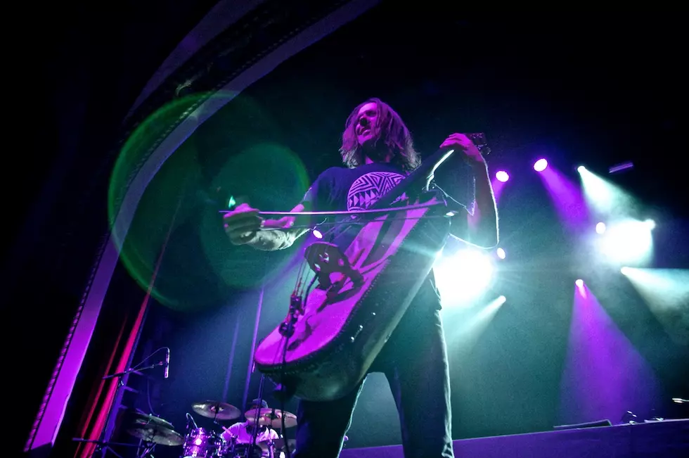 Miles jay with Beats Antique. (William Munoz/Missoula Current0