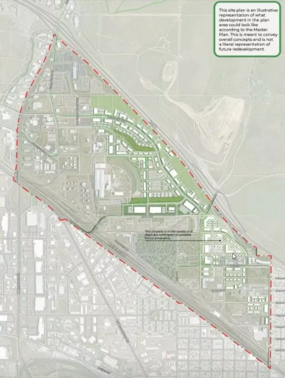 An illustrative plan for the Reserve to Scott Street Master Plan.