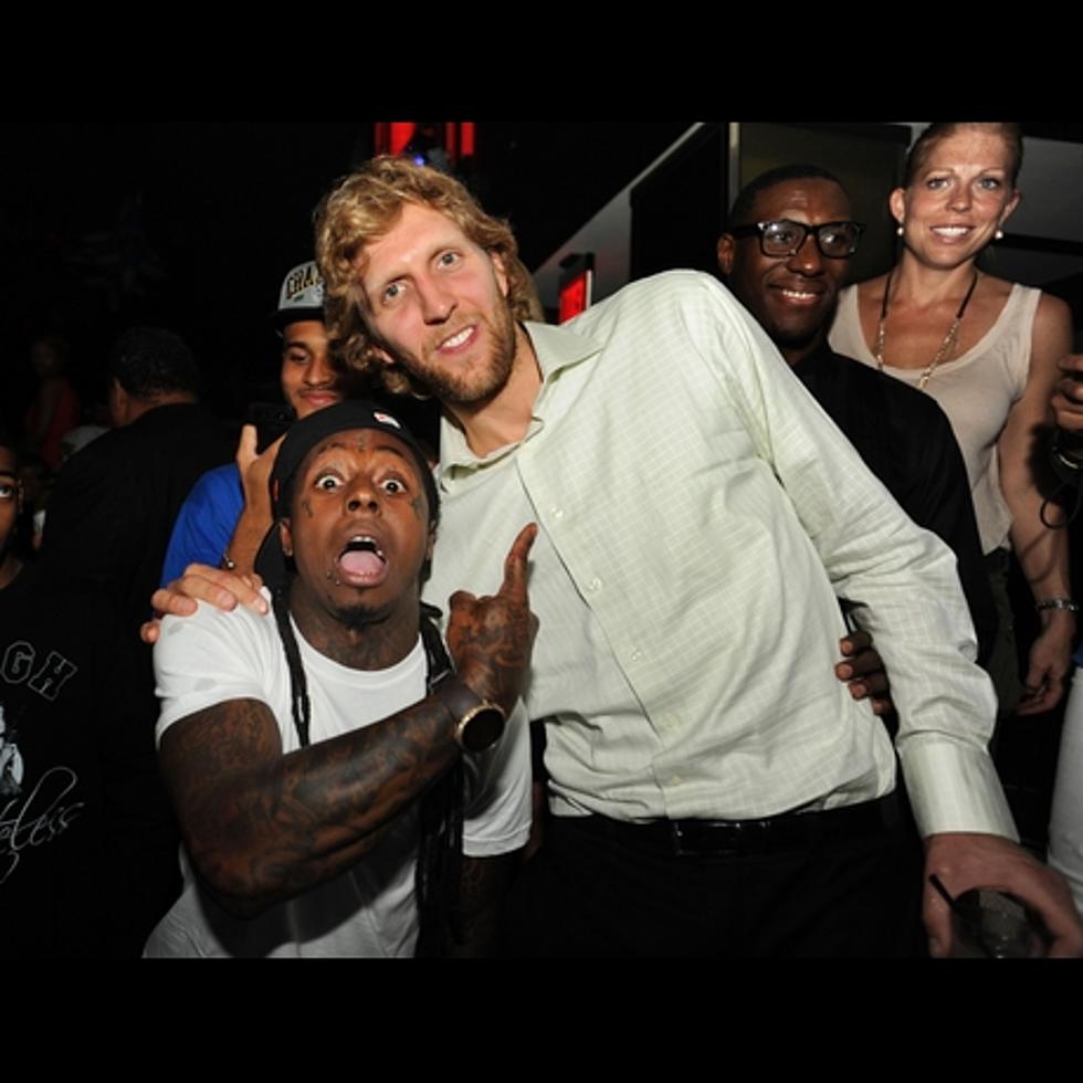 Lil Wayne Party’s With Mav’s Dirk Nowitzki And Trophy