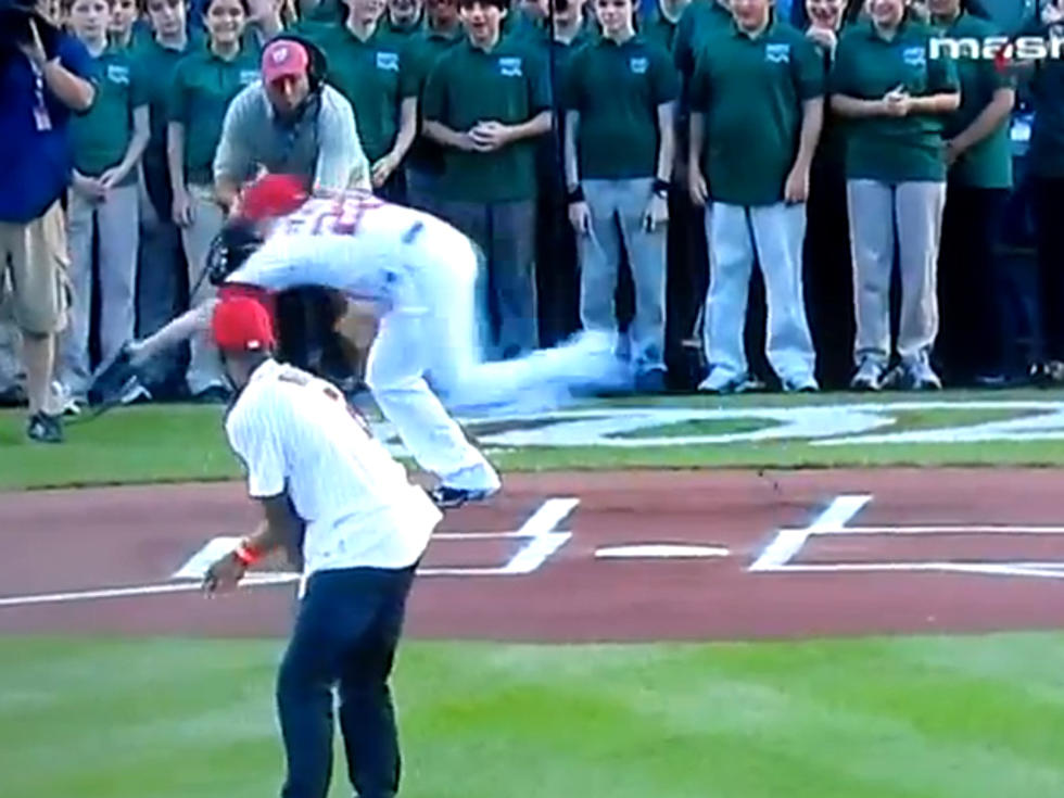 Awkward: Basketball Star John Wall Botches First Pitch at Nationals Game [VIDEO]