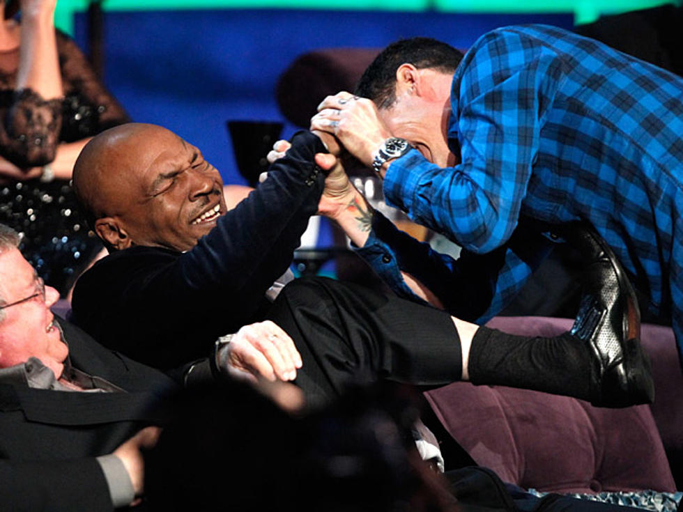 Mike Tyson Breaks Steve-O’s Nose at Charlie Sheen Roast [VIDEO]