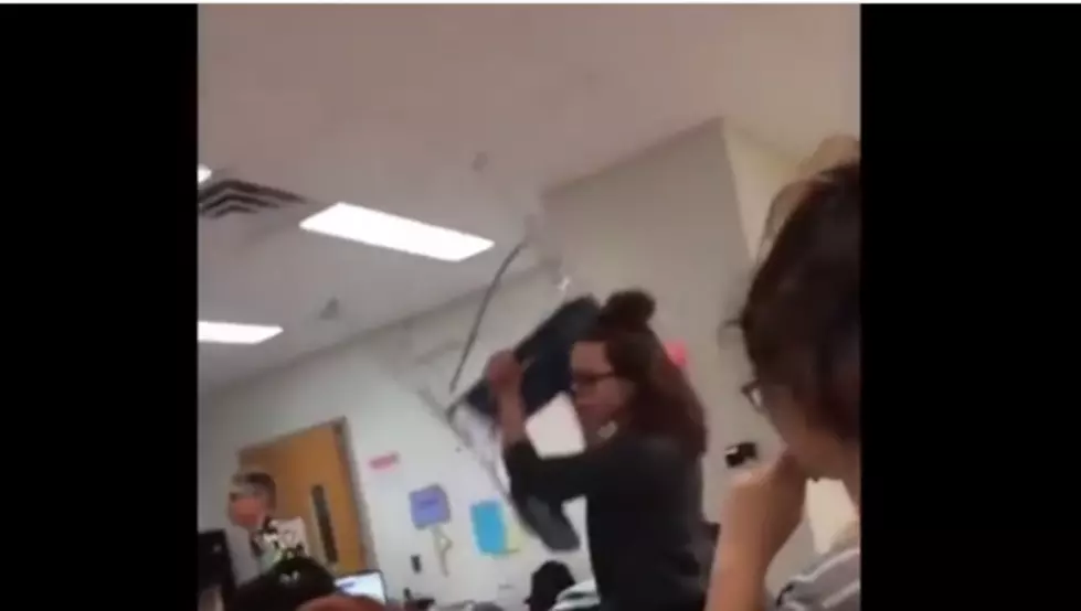 Girl Attacks Student With Chair In Classroom, Should The Girl Who Got Hit Be Suspended Too? [Video]