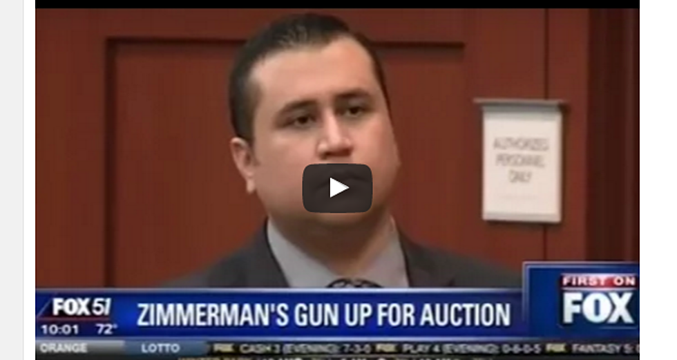 George Zimmerman Auctioning Gun That Killed Trayvon Martin, Says He&#8217;ll Use Money to Campaign Against Clinton