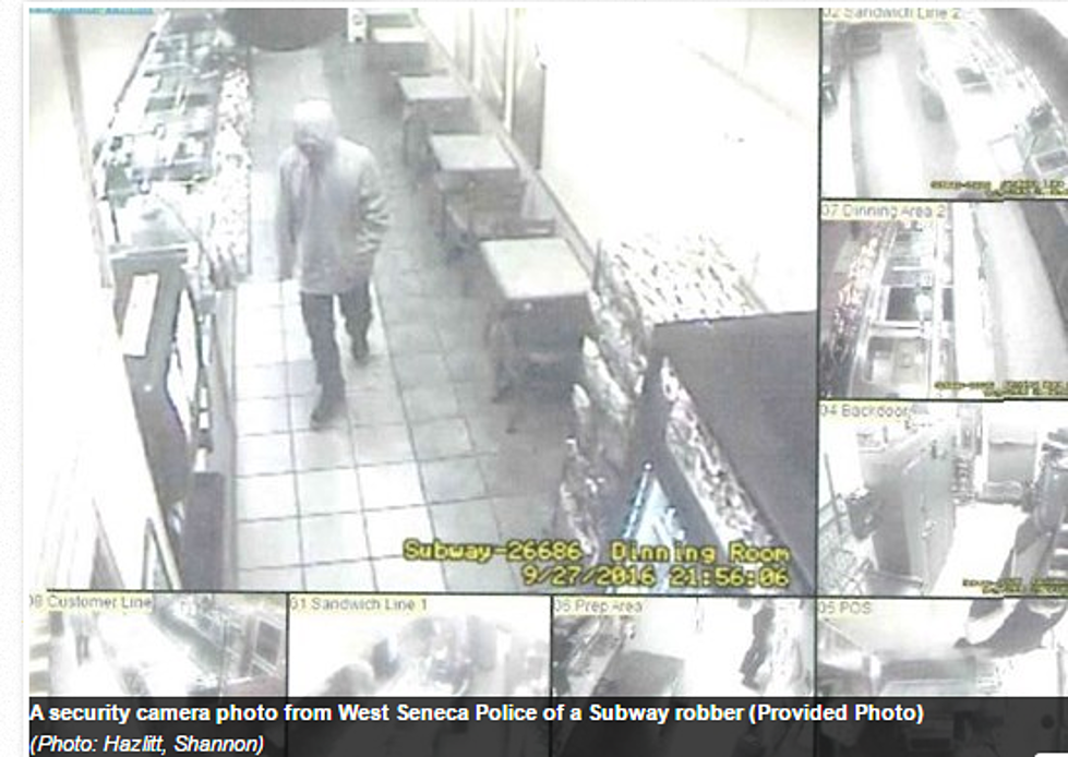 West Seneca &#8220;Apologetic Subway Robber&#8221; At Large!