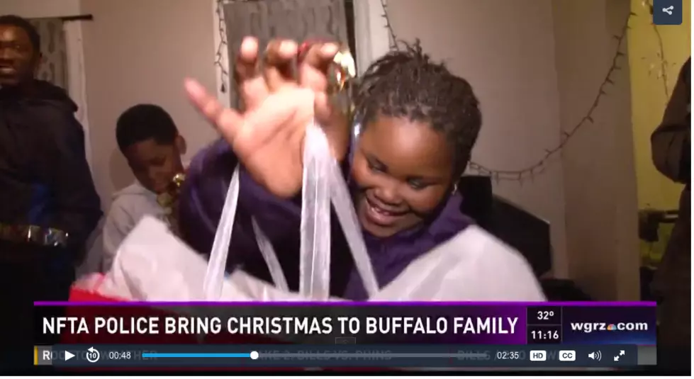 NFTA Police Spread Holiday Cheer to 4 Buffalo Families! [News Video Link]