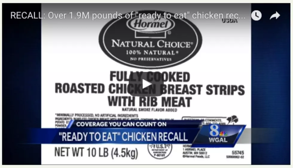 1.9M Lbs of Chicken Recalled