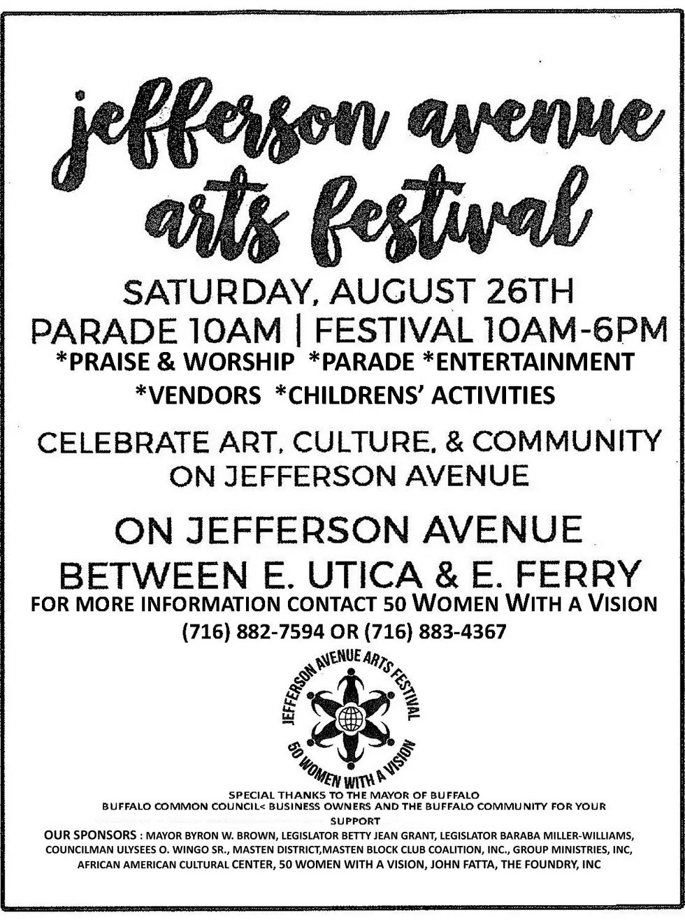 Community Get Ready for The Jefferson Avenue Arts Festival and Parade