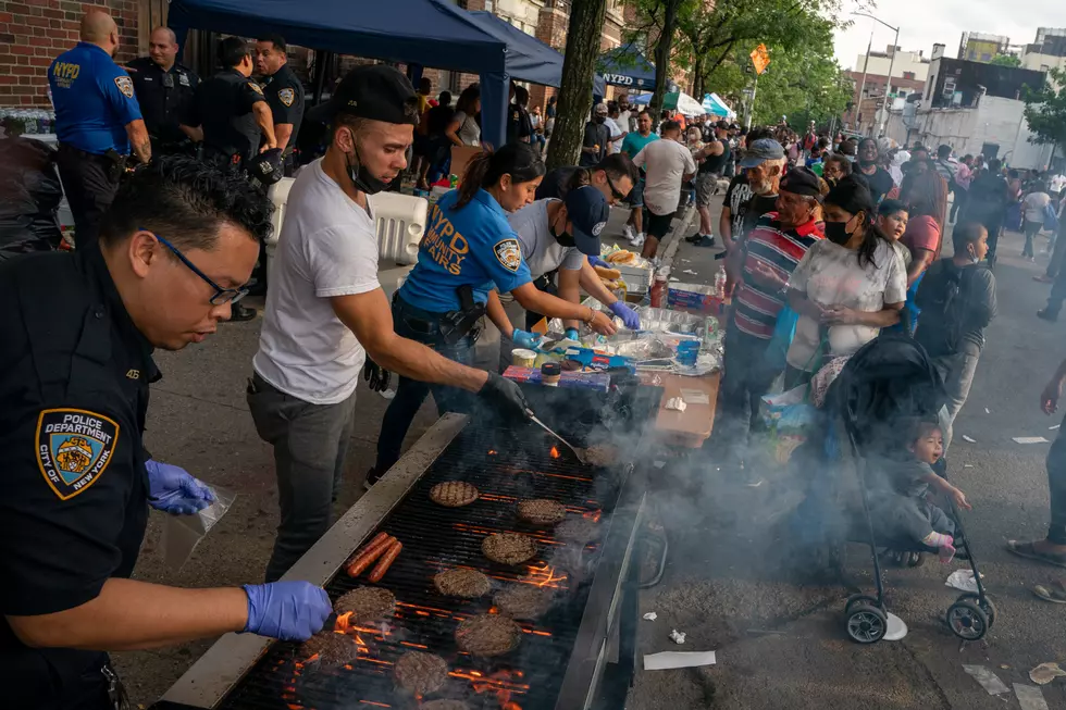 Mayor De Blasio Attends National Night Out Event In The Bronx