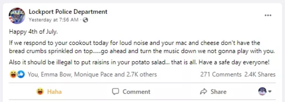 Facebook / Lockport Police Department