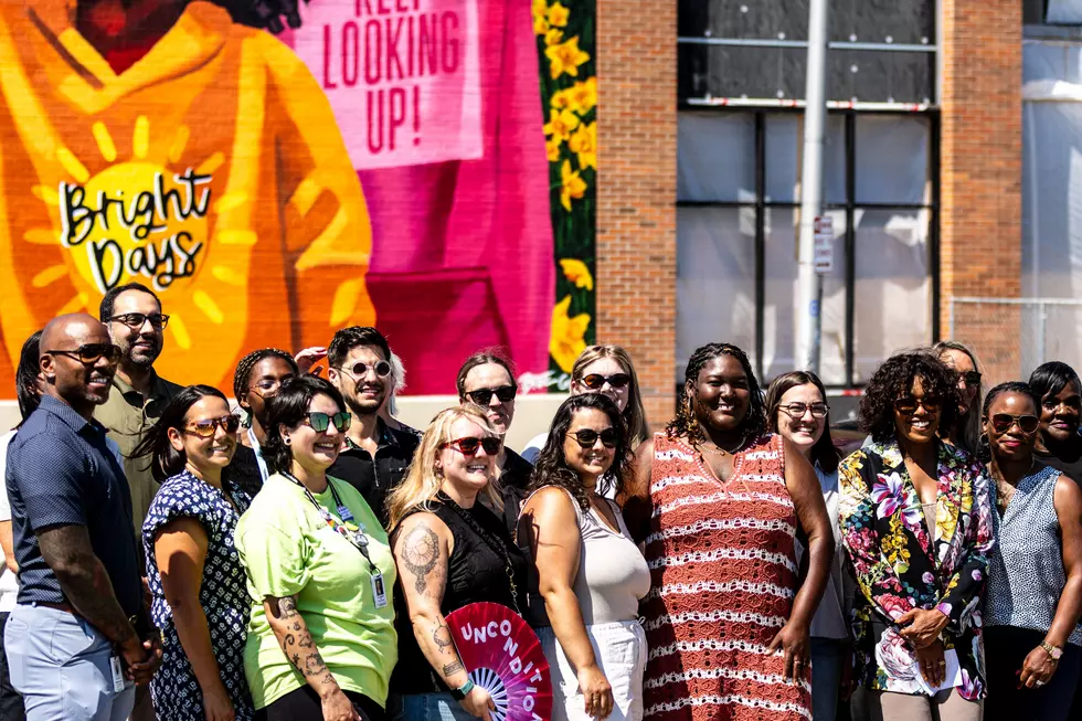 The Sun Shined Bright On A New AKG Sponsored Mural By A Local Artist