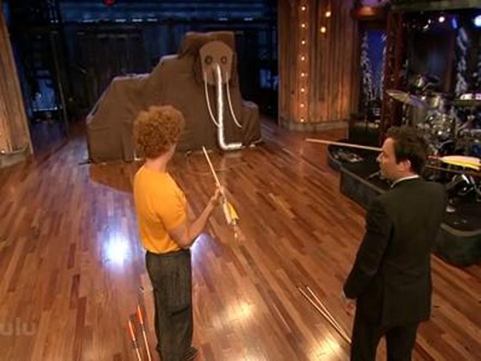 Sweet! Jon Heder as ‘Napoleon Dynamite’ Teaches Jimmy Fallon How to Kill a Woolly Mammoth [VIDEO]