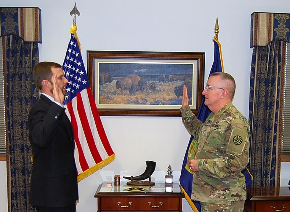 UM UM President Seth Bodnar Sworn Into Montana National Guard