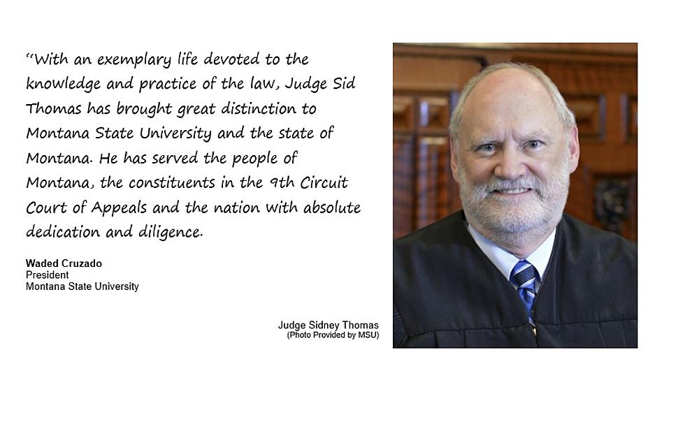 Judge Sidney Thomas from U.S. 9th Circuit Court of Appeals to Receive MSU Honorary Doctorate
