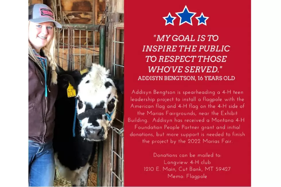 Addisyn Bengtson Spearheading Marias Fairgrounds Flagpole Project 