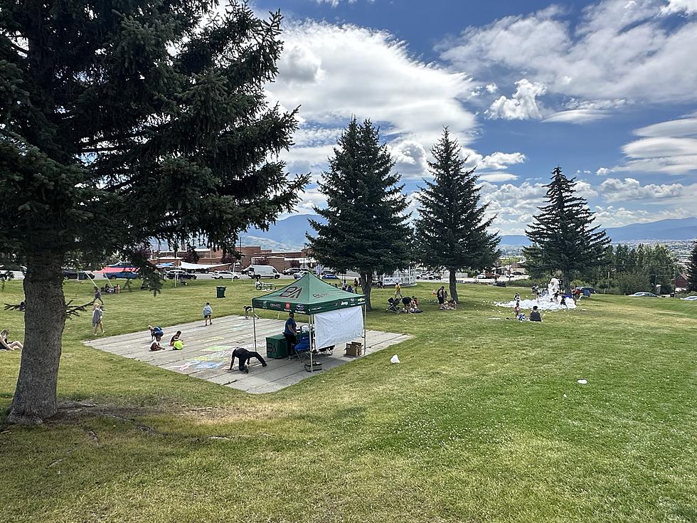 Fuzzy B a hit at Uptown Butte's 'Lunch in the Park' Wednesday