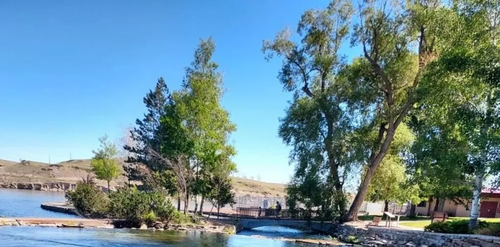 The Roe River at Giant Springs Park In Great Falls Montana