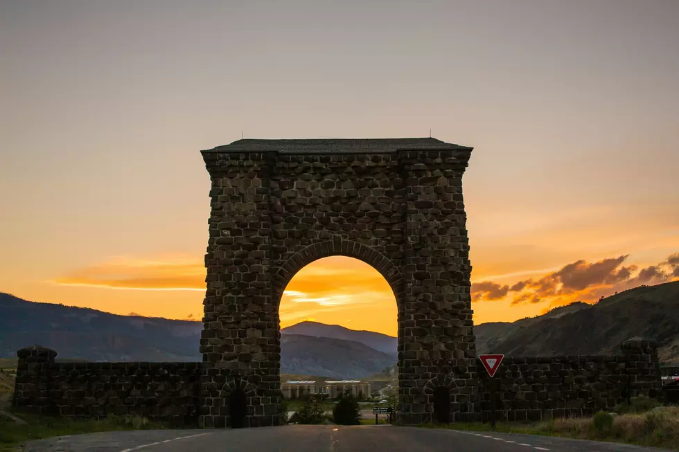 The Roosevelt Arch at Yellowstone National Park