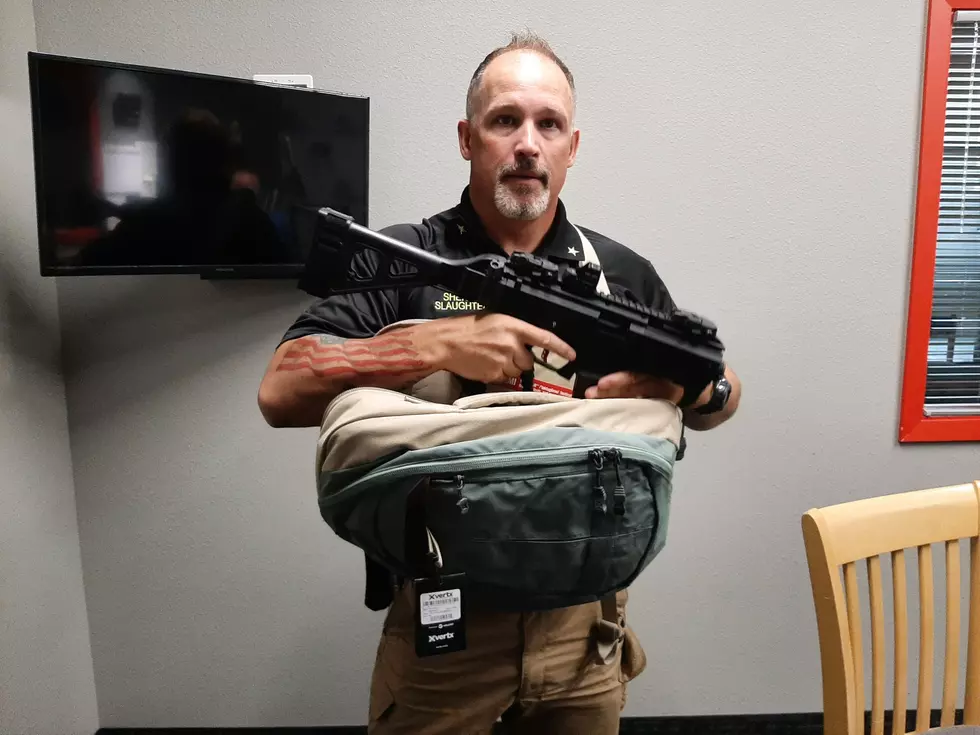 Cascade County Sheriff unveils school safety program sling pack 