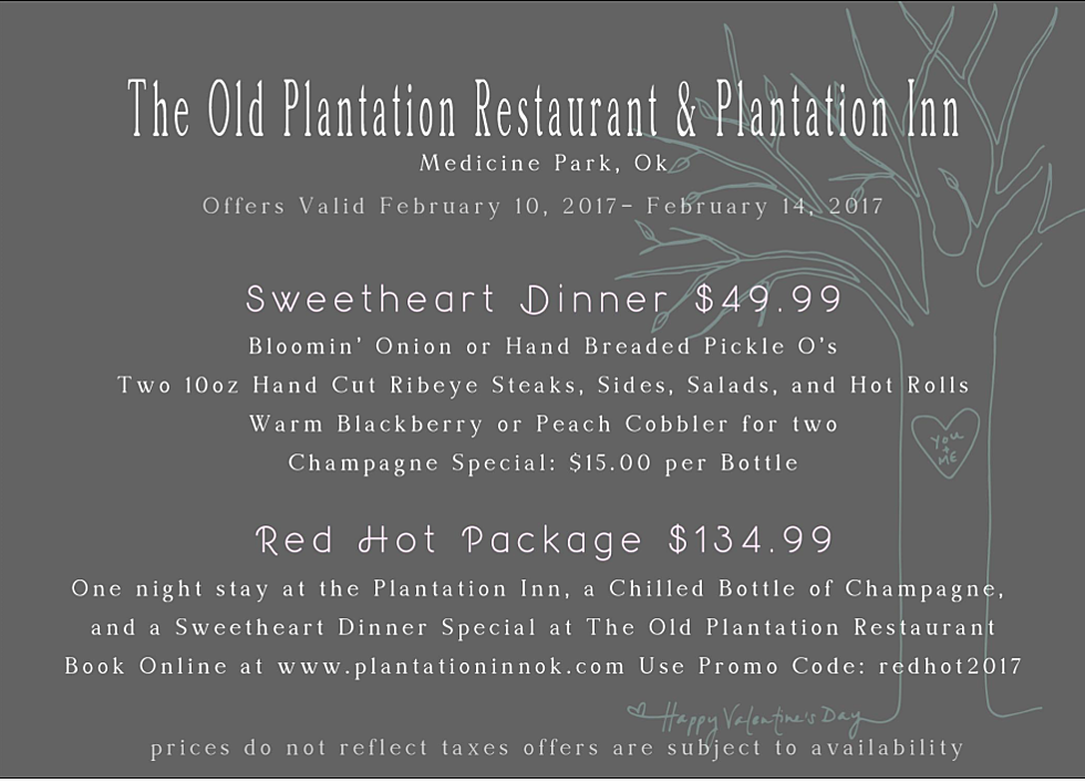 You&#8217;ll Love this Valentine Special at the Old Plantation Restaurant and Old Plantation Inn [SPONSORED]