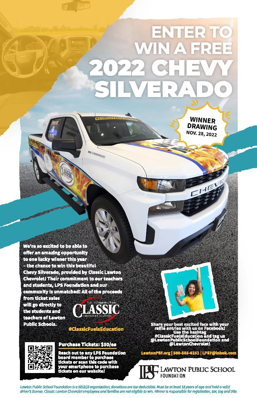 Win a 2022 Chevy Silverado and help LPS Foundation