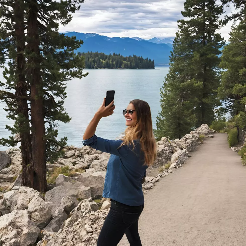 Canva AI Generated Tourists at Popular Montana Tourist Attractions