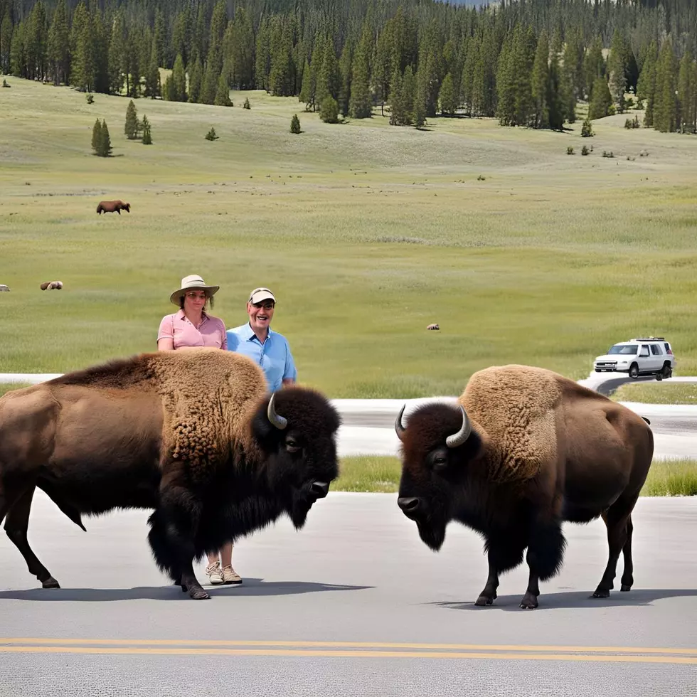 Canva AI Generated Tourists at Popular Montana Tourist Attractions