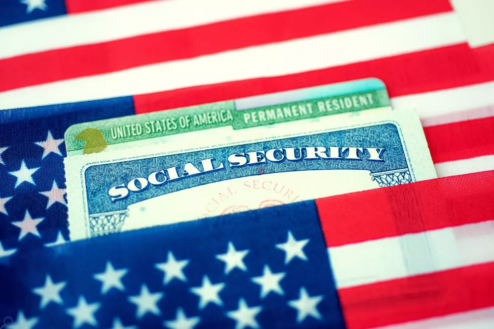 social security and american flags