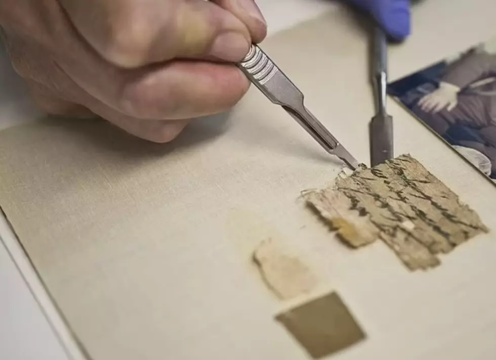 Photo Credit SHAI HALEVI-IAA VIA ZENGER   A Montana resident recently donated the rare Ishmael Papyrus fragment that had been framed and hung from a wall in his mother's home. It comes from the First Temple era (1200-586 BCE) to the Israel Antiquities Authority (IAA) Showing here where all the scrolls are preserved, the Judean Desert Scroll Department’s Conservation Laboratory in Jerusalem.