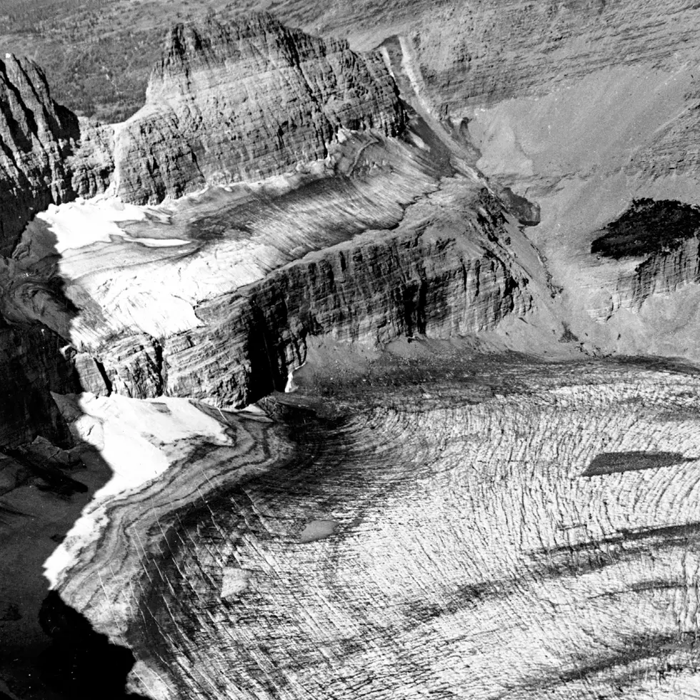 Grinnell Glacier in 1938 by Hileman (NPS)