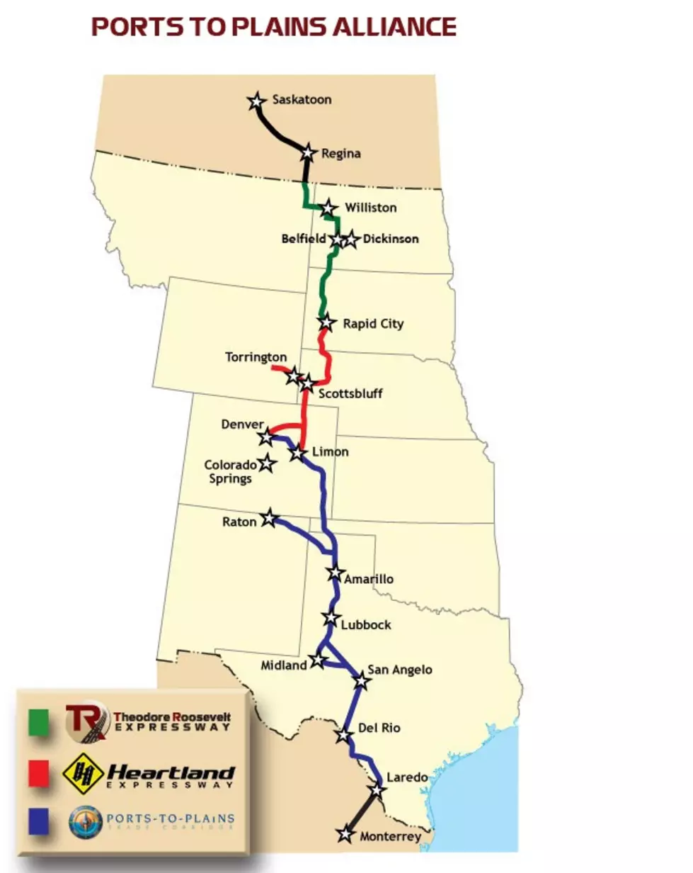 I-27 Proposal Map from Canada To Mexico
