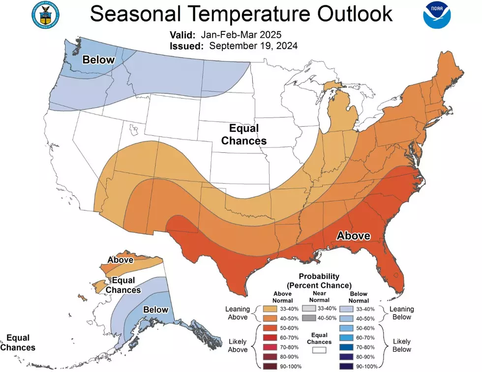 Map of the United States Forecast Winter 2025