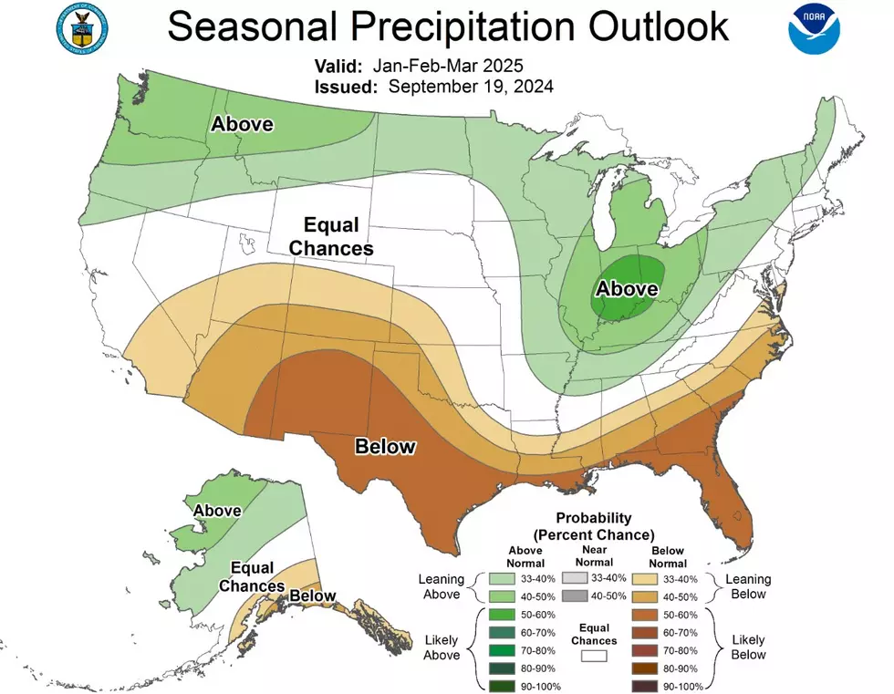 Map of the United States Forecast Winter 2025