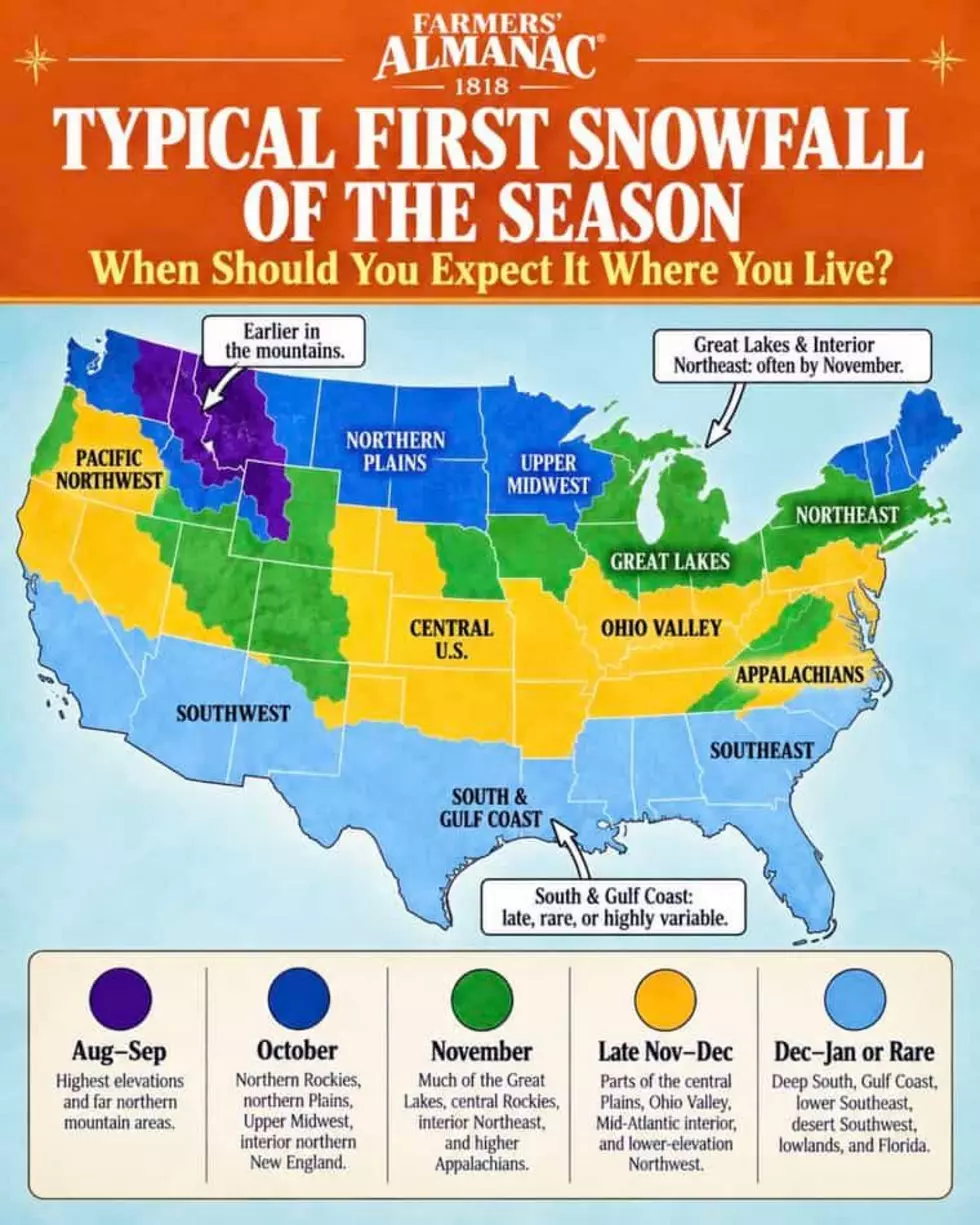Farmer's Almanac First Snowfall