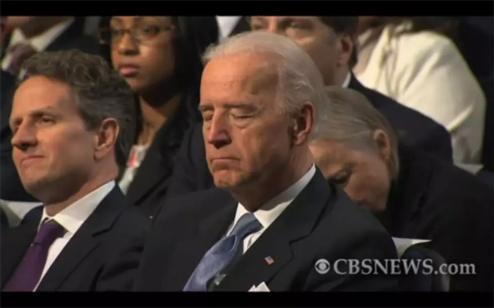 Vice President Joe Biden Takes Nap During Budget Speech [VIDEO]