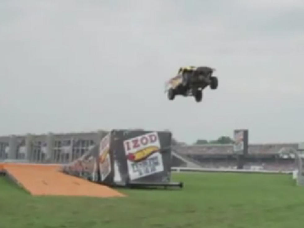 Hot Wheels Truck Jump at Indy 500! [VIDEO]