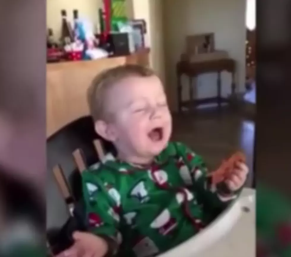 Toddler Tastes Bacon for First Time and LOVES IT!! [VIDEO]