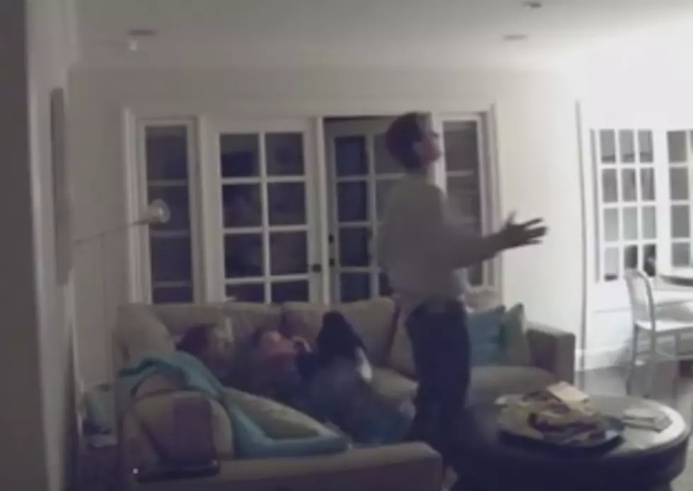 Dad Screams Like Little Girl Over Spider [VIDEO]