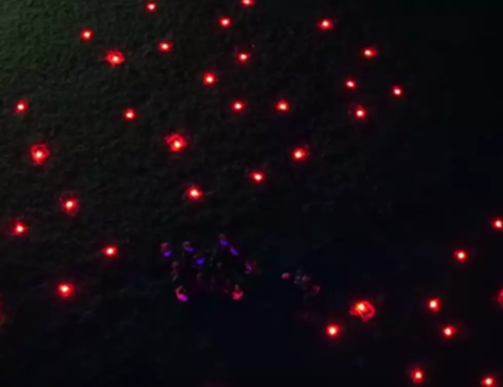 100 Lit Drones Dance to Live Orchestra at Night! [VIDEO]